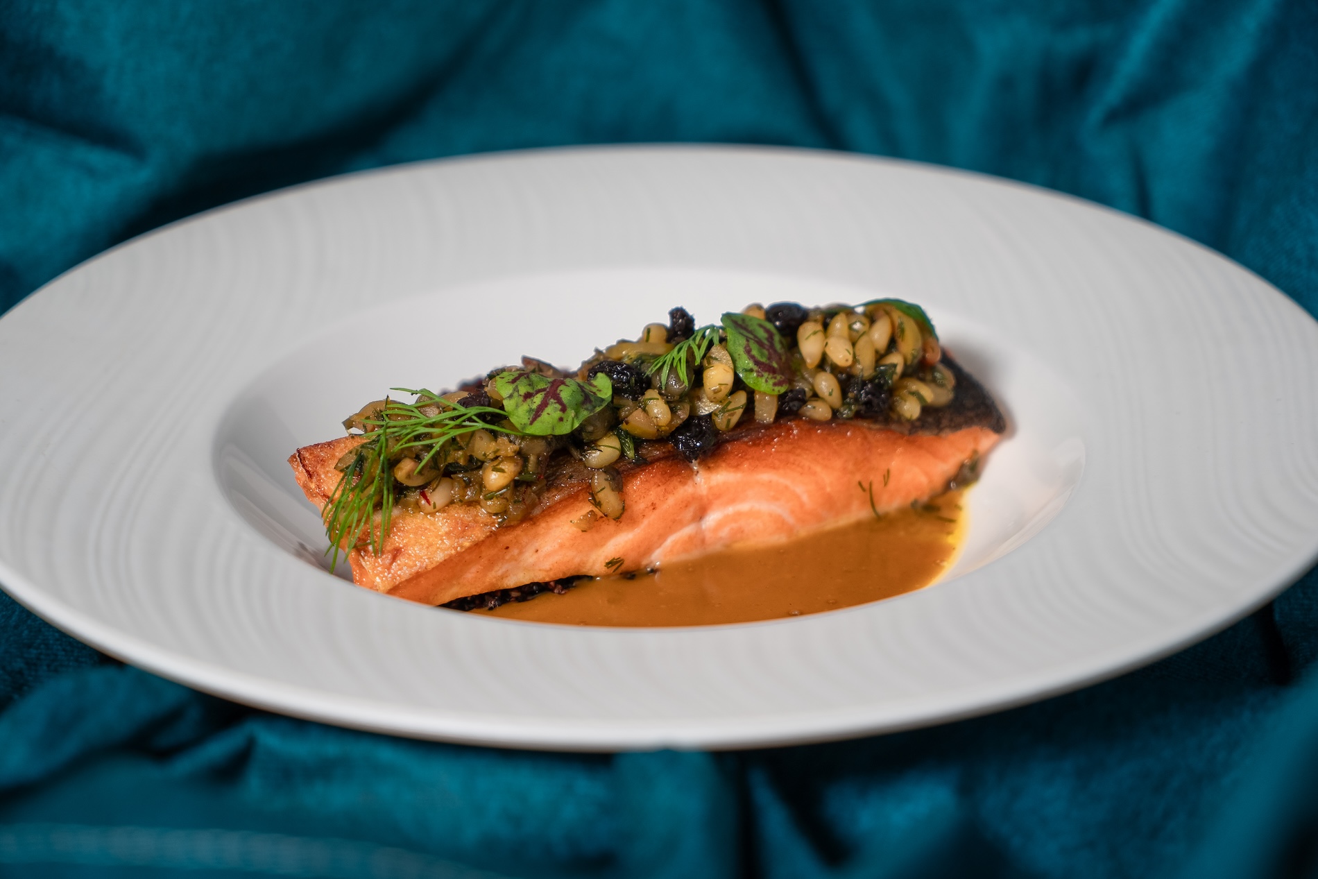 Merewood The Grill Restaurant Salmon Dish