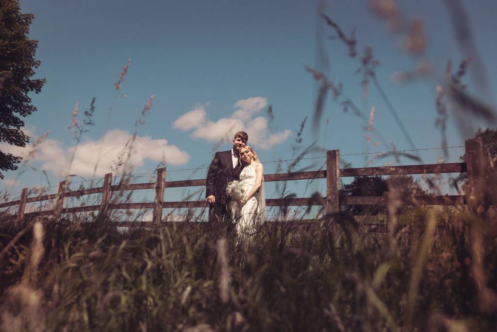 Bride & Groom at Briery Wood