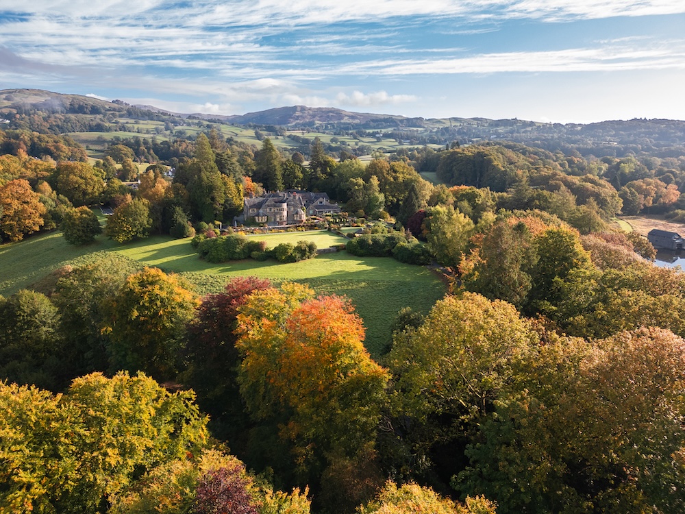 Cragwood Country House Hotel aerial shot